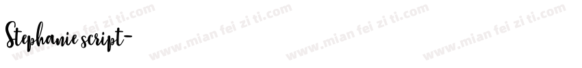 Stephanie script字体转换